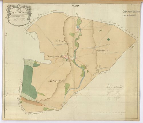 Champigneulle - Plan de la commune