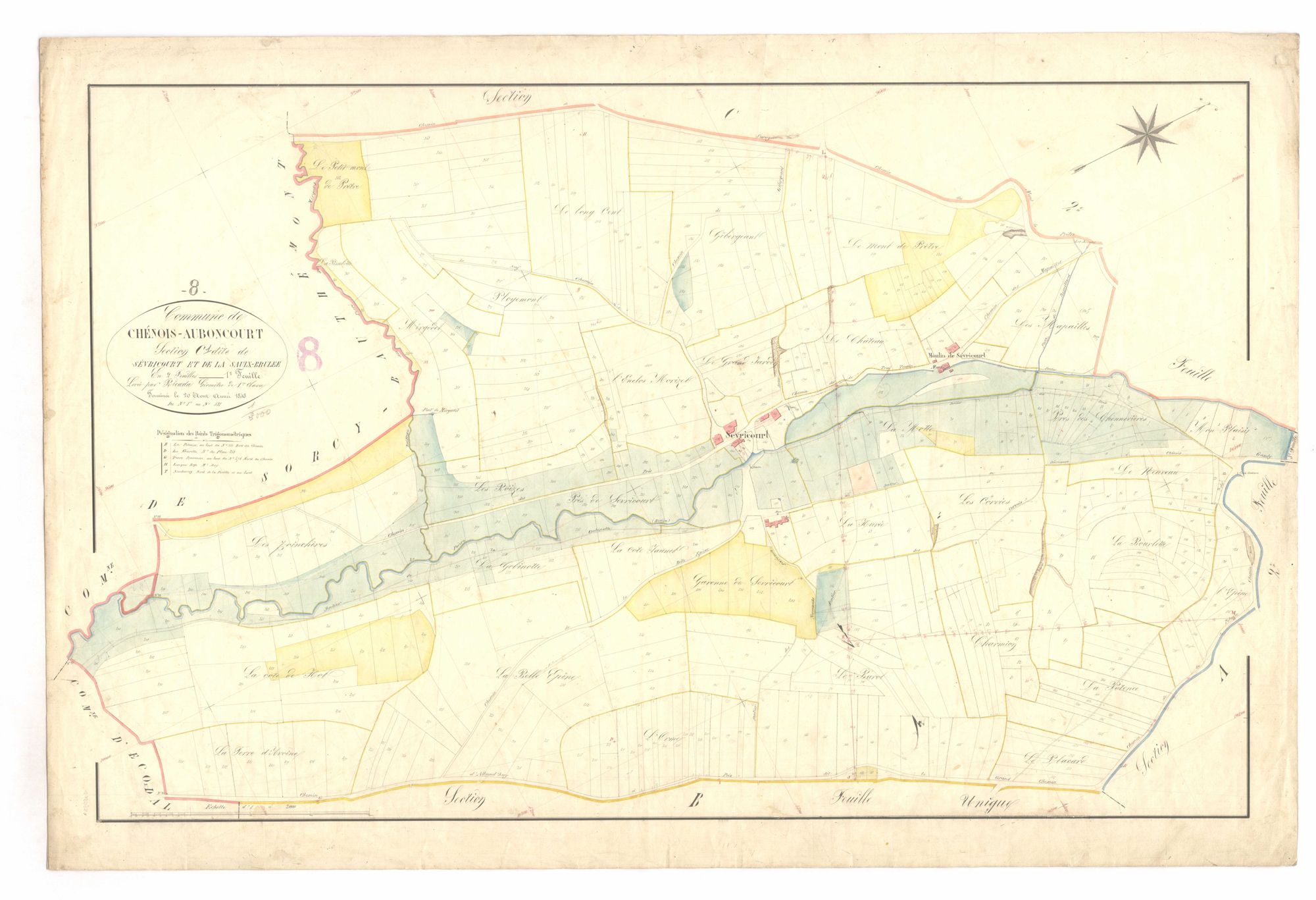 Chesnois-Auboncourt - Sévricourt et le Saulx Brûlée