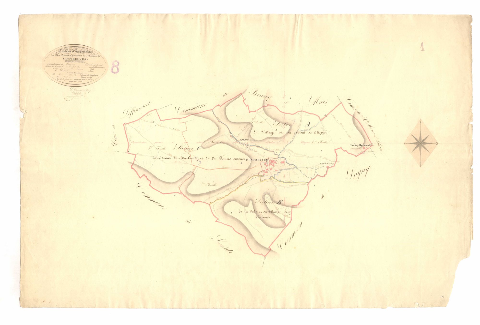 Contreuve - Tableau d'assemblage