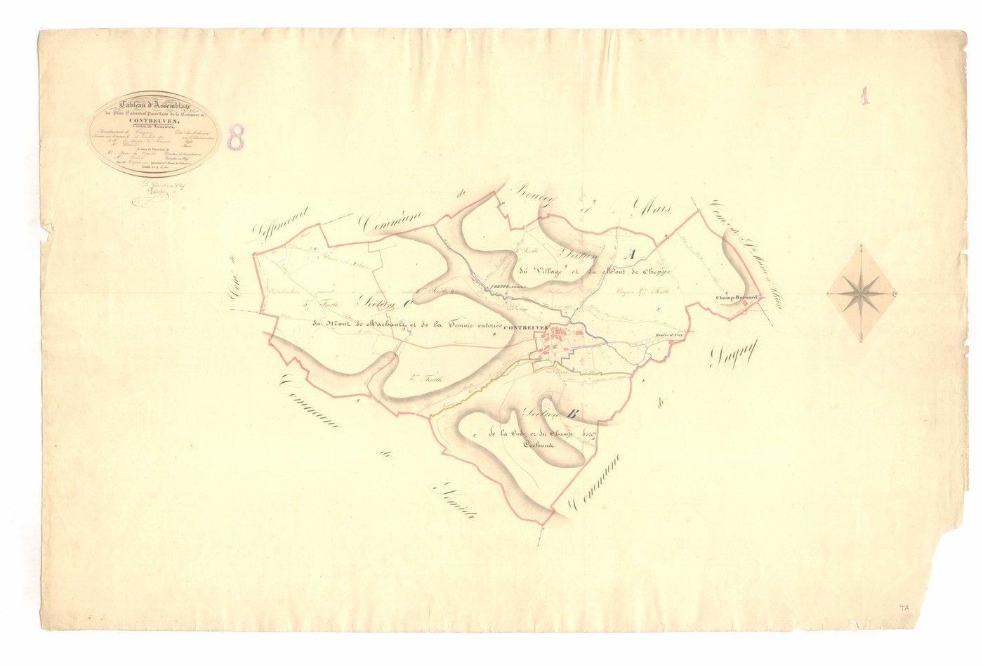 Contreuve - Tableau d'assemblage