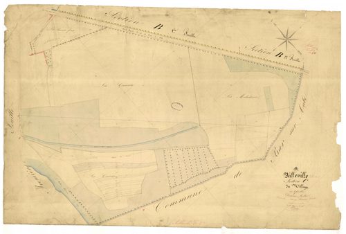 Ailleville, section C dite du village, feuille n° 2, n°361-405
