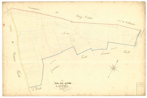 Aix-en-Othe, section A dite du mont Saint Benoit, feuille n° 3