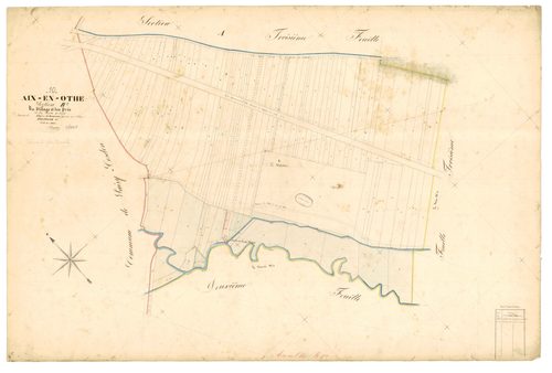 Aix-en-Othe, section B dite du village et des prés, feuille n° 1