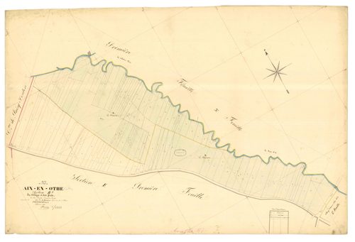 Aix-en-Othe, section B dite du village et des prés, feuille n° 2