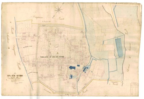 Aix-en-Othe, section B dite du village et des prés, feuille n° 4