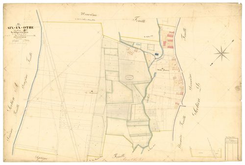 Aix-en-Othe, section B dite du village et des prés, feuille n° 8