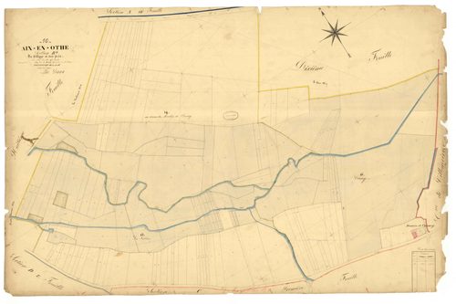 Aix-en-Othe, section B dite du village et des prés, feuille n° 9