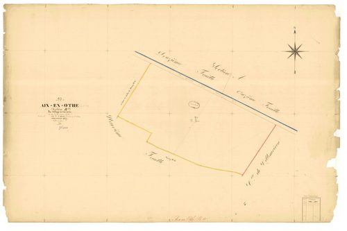Aix-en-Othe, section B dite du village et des prés, feuille n° 10