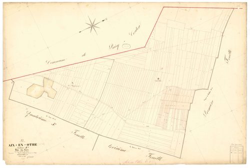 Aix-en-Othe, section E dite du jars, feuille n° 2