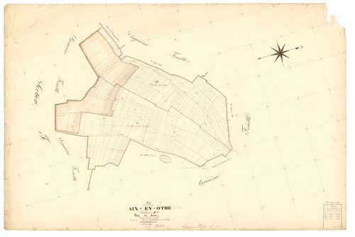 Aix-en-Othe, section E dite du jars, feuille n° 4