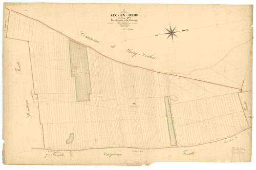 Aix-en-Othe, section F dite des cornées et du mineroy, feuille n° 9
