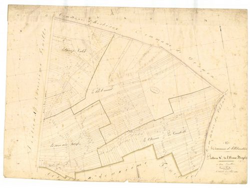 Allibaudières, section B dite de l'orme Boyard, feuille n° 1