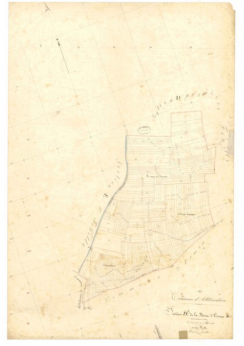 Allibaudières, section D dite d'ormes, feuille n° 2