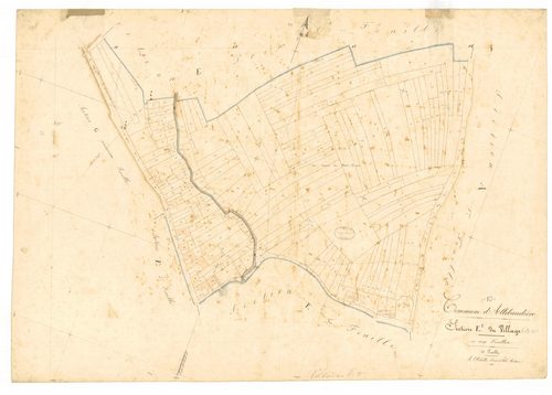 Allibaudières, section E dite du village, feuille n° 2