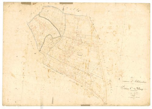 Allibaudières, section E dite du village, feuille n° 3