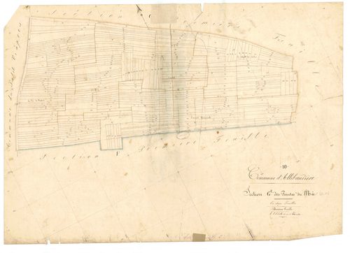 Allibaudières, section G dite des pointes du Mée, feuille n° 2