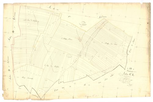 Amance, section C dite du haut chemin, feuille n° 2