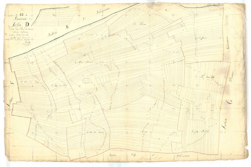 Amance, section D dite du bas des veaux, feuille n° 1