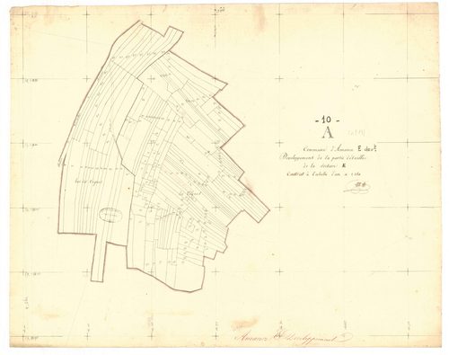 Amance, section E dite les vignes, feuille n° 1