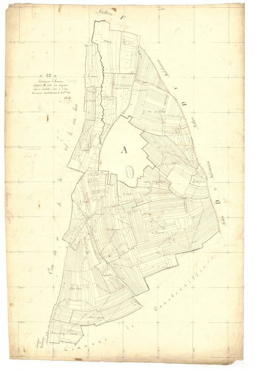 Amance, section E dite les vignes, feuille n° 2