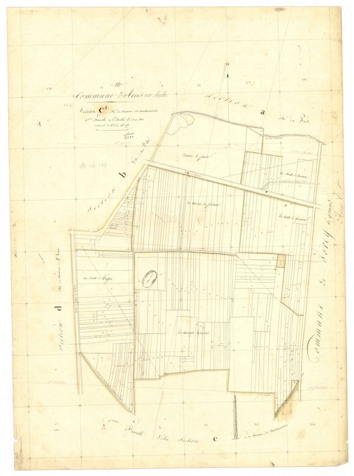 Arcis-sur-Aube, section C dite du chemin des charbonniers, feuille n° 1, parcelles n°1-257