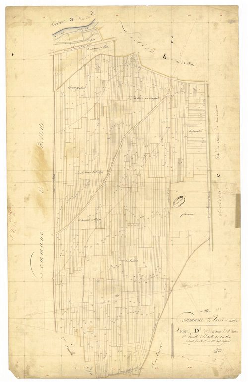 Arcis-sur-Aube, section D dite du chemin de St Rémi, feuille n° 1, parcelles n°1-495