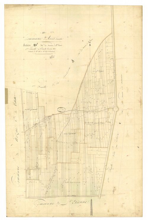 Arcis-sur-Aube, section D dite du chemin de St Rémi, feuille n° 2, parcelles n°496-829