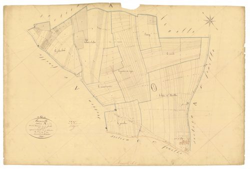 Arconville, section A dite Bretonnière, feuille n° 2, parcelles n°202-391