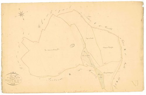 Arconville, section B dite de Fraville, feuille n° 6, parcelles n°762-781