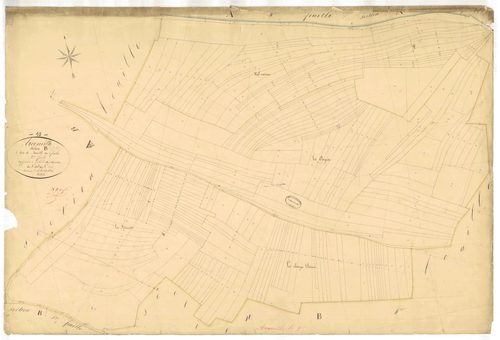 Arconville, section B dite de Fraville, feuille n° 3, parcelles n°438-675