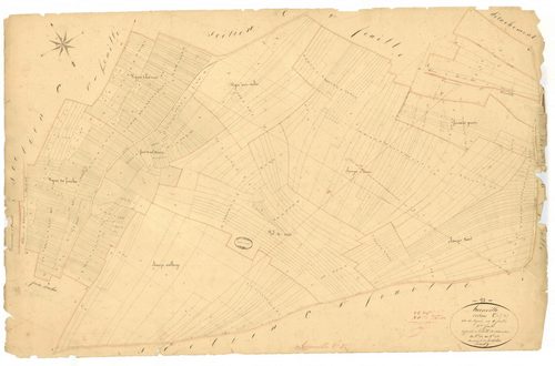 Arconville, section C dite des vignes, feuille n° 3, parcelles n°550-950