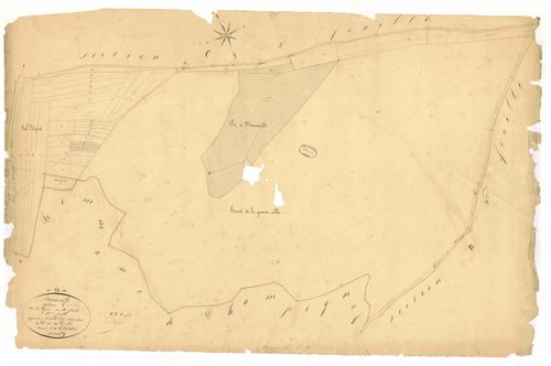 Arconville, section C dite des vignes, feuille n° 4, parcelles n°951-987
