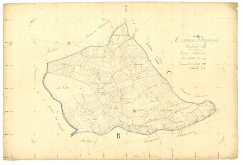 Argançon, section B dite de plemon, feuille n° 1