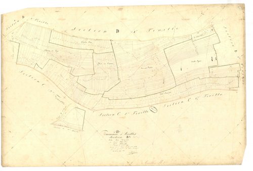 Arrelles, section B dite des vignes, feuille n° 3, parcelles n°1826-2237