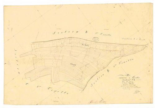 Arrelles, section C dite du carron, feuille n° 1, parcelles n°1-218
