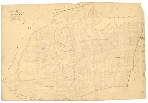 Arrelles, section C dite du carron, feuille n° 2, parcelles n°219-736