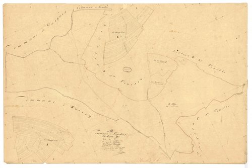 Arrelles, section D dite des fays, feuille n° 4, parcelles n°1701-1802