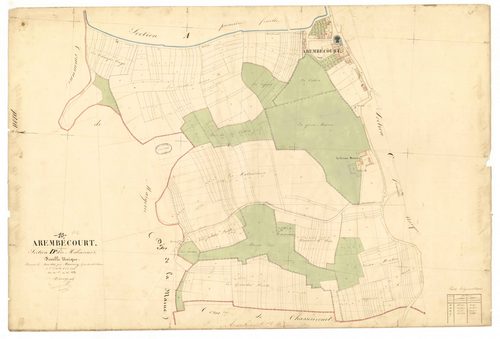 Arrembécourt, section D dite des malincourt, parcelles n°1-259