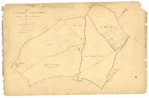 Arrentières, section A dite des dames noires, feuille n° 1, parcelles n°1-95