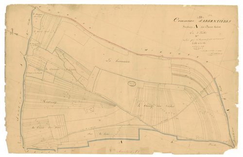 Arrentières, section A dite des dames noires, feuille n° 3, parcelles n°123-280
