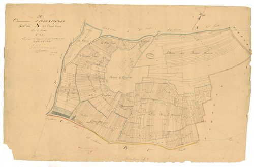 Arrentières, section A dite des dames noires, feuille n° 4281-757
