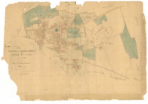 Arrentières, section C dite du village, feuille n° 1, parcelles n°1-572