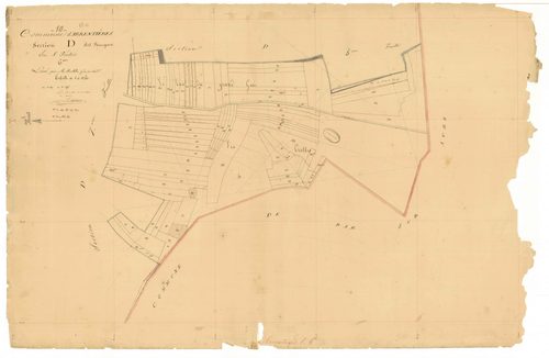 Arrentières, section D dite des rougeux, feuille n° 6, parcelles n°1807-1885
