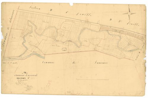 Arsonval, section C dite de la garenne, feuille n° 1, parcelles n°1-230