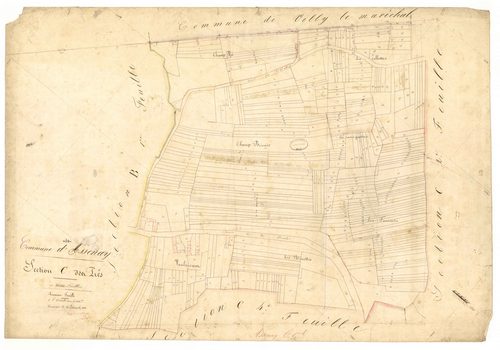 Assenay, section C dite des prés, feuille n° 1
