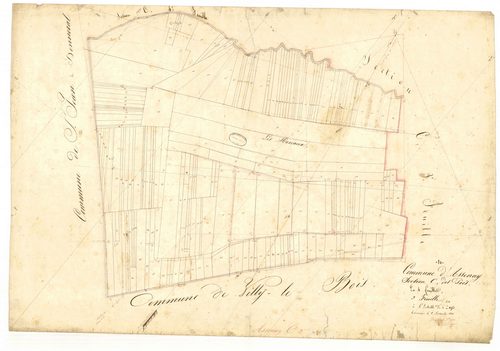 Assenay, section C dite des prés, feuille n° 3
