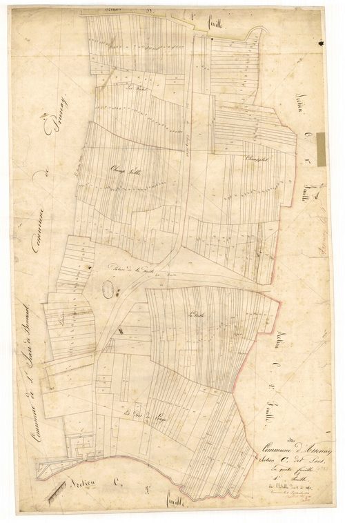 Assenay, section C dite des prés, feuille n° 4