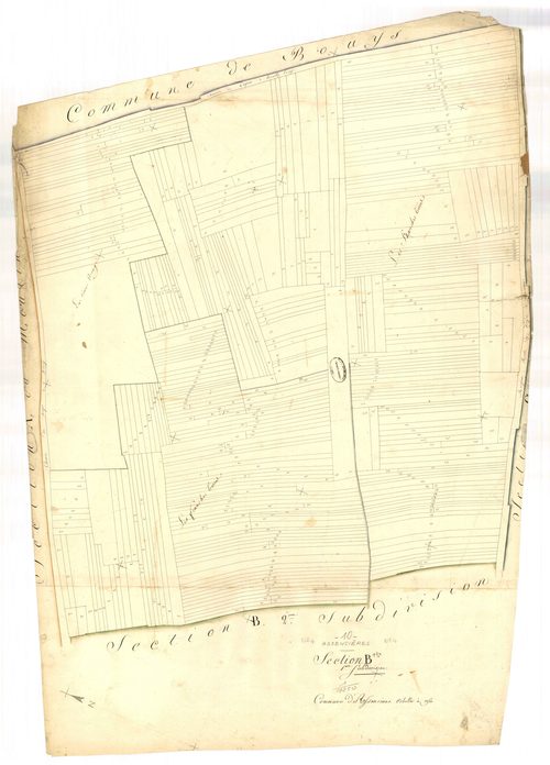 Assencières, section B dite de Fontvanne, feuille n° 1