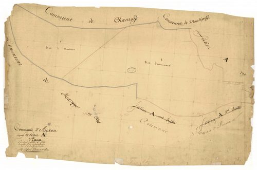 Auxon, section A dite d'Eaux, feuille n° 1