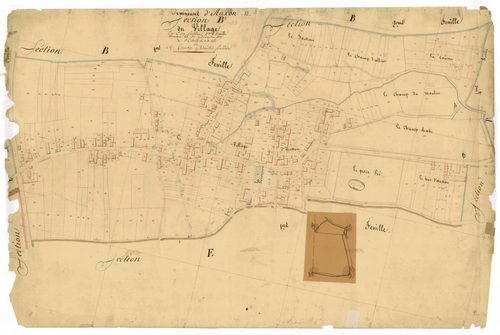 Auxon, section B dite du village, feuille n° 5